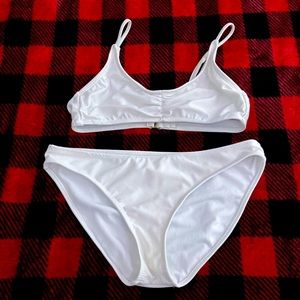 White baiting suit